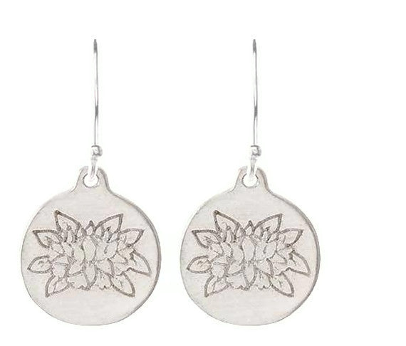 Lotus Silver Earrings | Inner Beauty - Pranajewelry