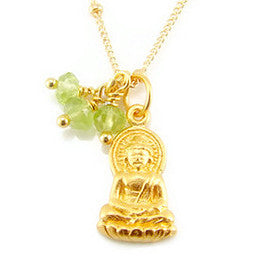 Buddha Peridot Necklace Enlightened Truth Pranajewelry
