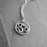 Diamond Om necklace