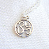 Diamond Om Sterling Silver