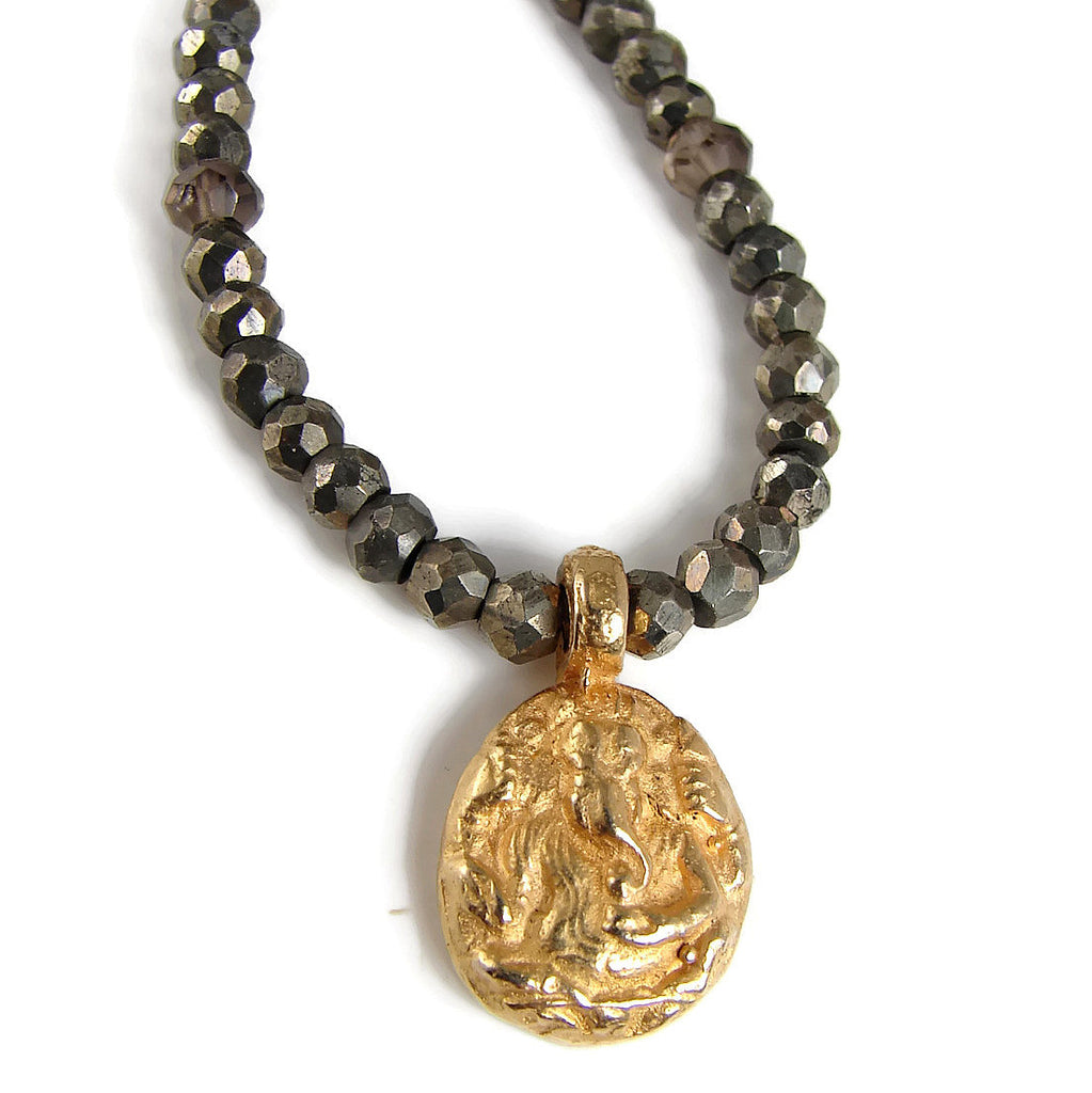 Ganesh Pyrite Necklace