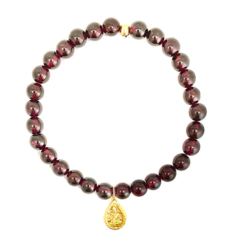 Garnet Buddha Bracelet | Enlightened Truth