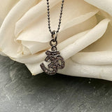 Diamond Om necklace 