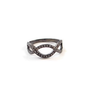 Pave Diamond Infinity ring 