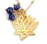 sapphire lotus necklace 