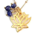 sapphire lotus necklace