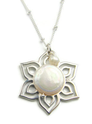 Moonlight silver necklace