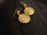 Gold earrings