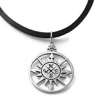 Mens Compass  Necklace 