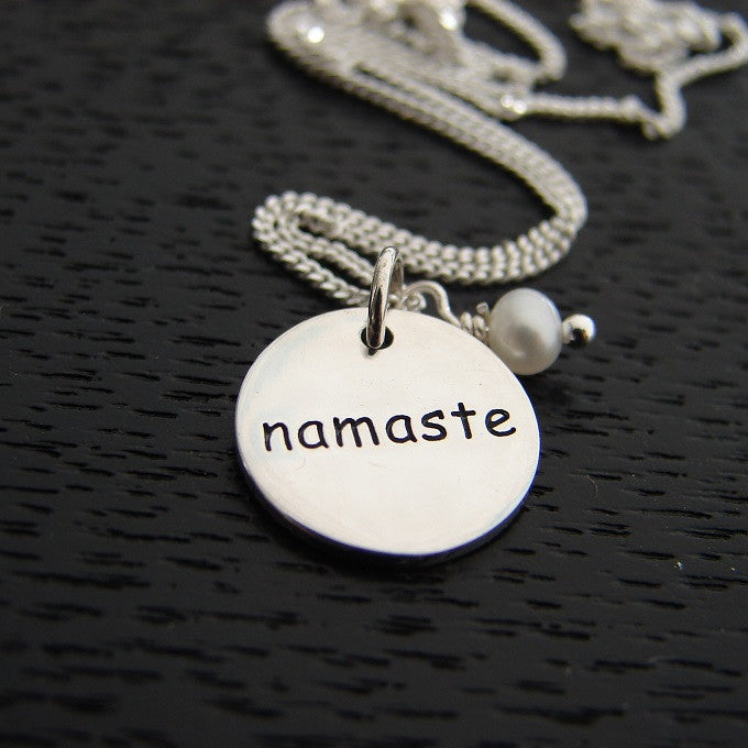 Namaste Pearl Necklace | Yoga Jewelry