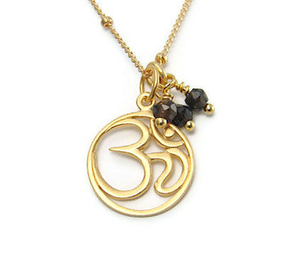 Om Gold Necklace - Yoga Jewelry