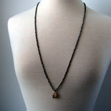 The Sound of Life Om Necklace | Pyrite Necklace