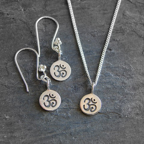 Om Jewelry | Sterling Silver Necklace & Earrings