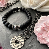 Sanskrit Veda Diamond Bracelet | Knowledge | Protection