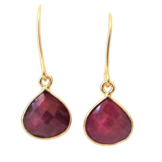 Ruby earrings