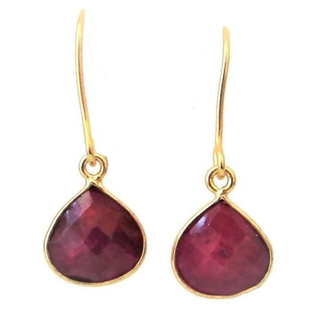 Ruby earrings