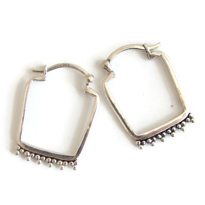 warrior sterling silver earrings