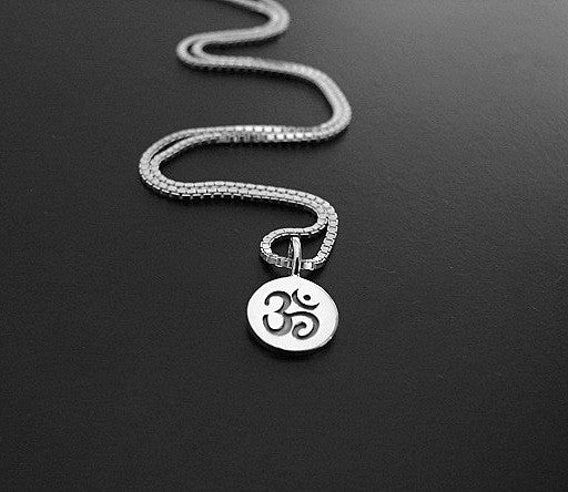 Om Sterling Silver Necklace