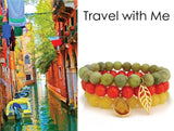 Travel with Me - Travel Jewelry Tulsi Bracelet Stack - Pranajewelry - 1