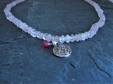 rose quartz necklace 