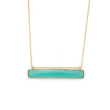Chalcedony Bar Necklace