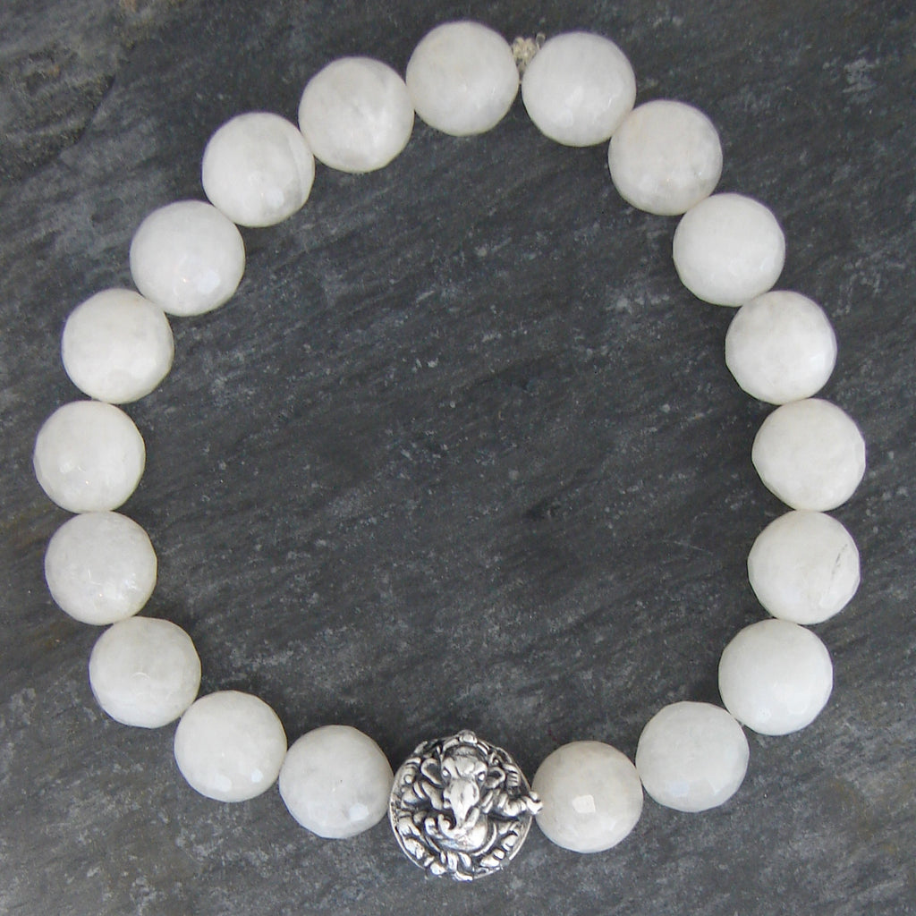 Ganesh Moonstone Bracelet