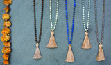 Mala Necklace | 108 Mala Aquamarine Beads - Compassion - Pranajewelry - 3