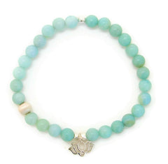 amazonite lotus bracelet 