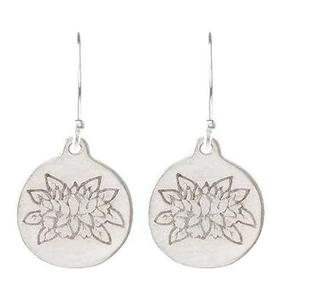 Lotus Silver Earrings |  Inner Beauty - Pranajewelry