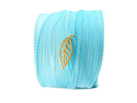 Tulsi Silk Bracelet Wrap - Prosperity Yoga Jewelry - Pranajewelry