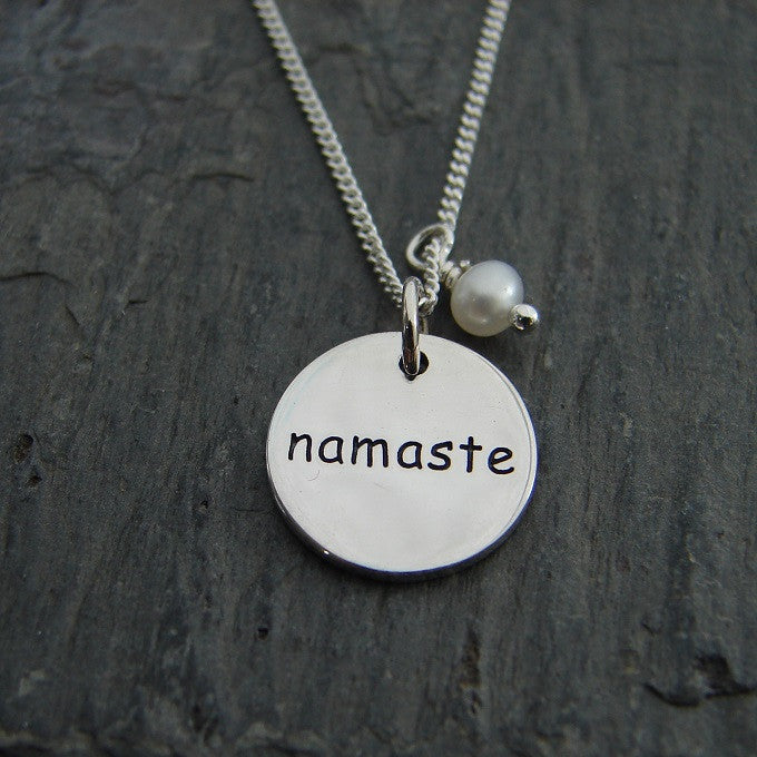 Namaste Pearl Necklace - Purity - Pranajewelry