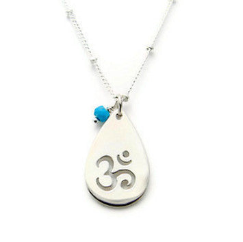 Om Silver Necklace