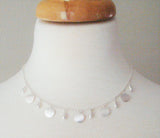 Rain Drop Sunburst Necklace - Brushed Sterling Silver - Simply Beauty - Pranajewelry - 4