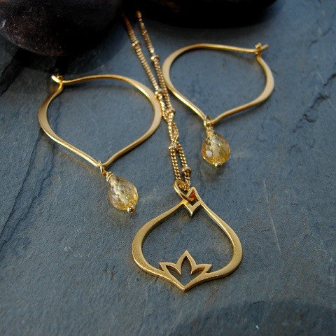 Simply Lotus Gold Set - Pranajewelry