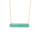 Chalcedony Bar Necklace 