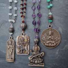Baeded Gemstone Necklace 