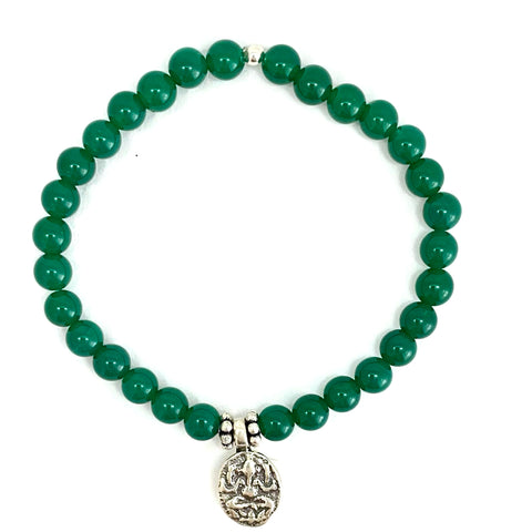 Ganesh Green Onyx Bracelet | Remover of Obstacles
